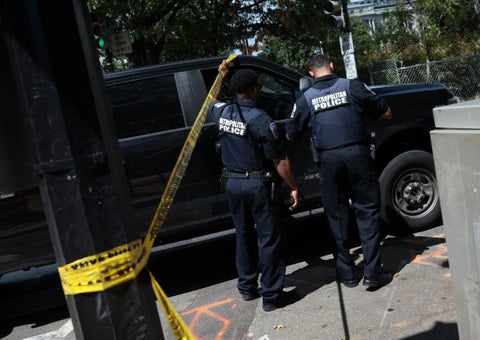 Carro del sospechoso de tener una bomba cerca al Capitolio de EE.UU.