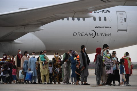 Evacuaciones en aeropuerto de Kabul