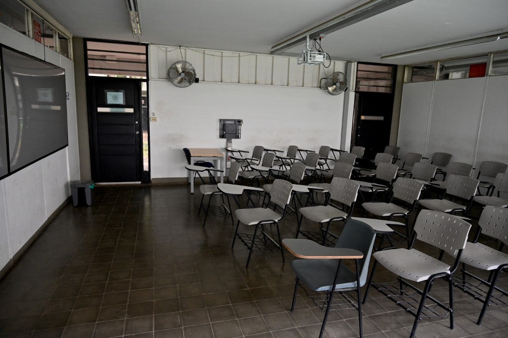 Salón de clases en la universidad del Valle