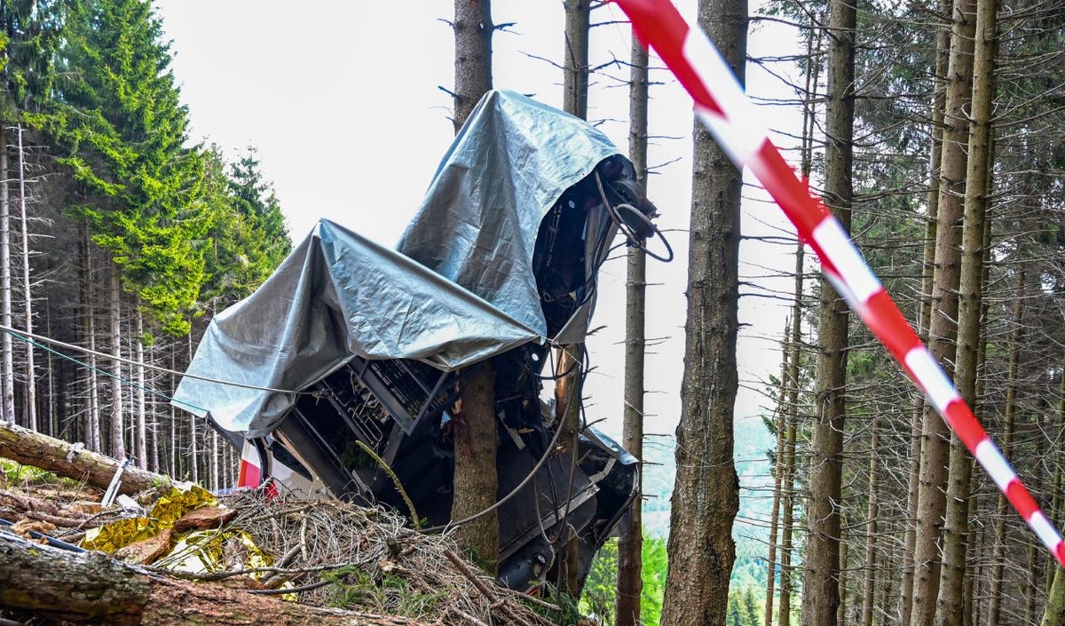 Accidente de teleférico en Italia en el monte Mottarone