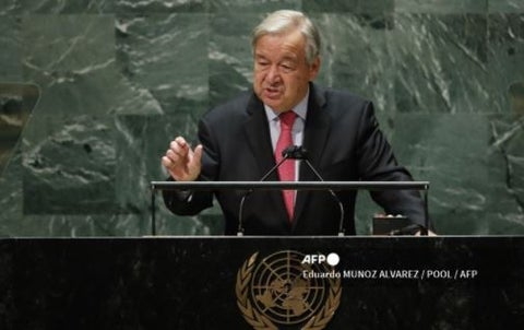 Asamblea general de la ONU, Antonio Guterres