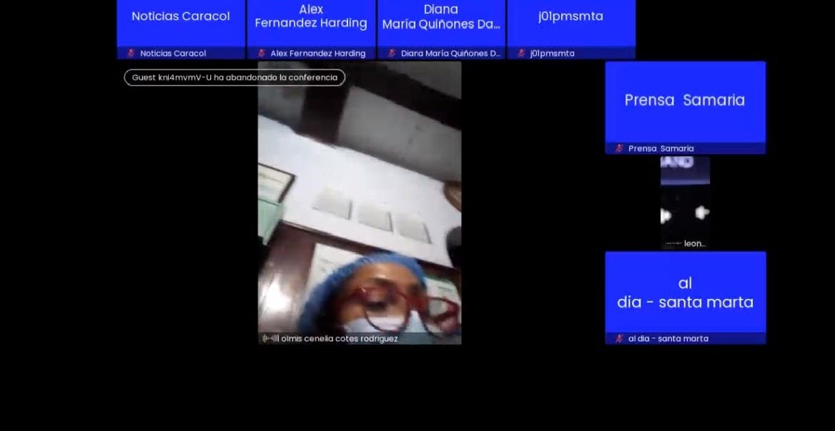 La Juez determinó la suspensión de la diligencia judicial por la falta de conectividad saturación de la sala virtual