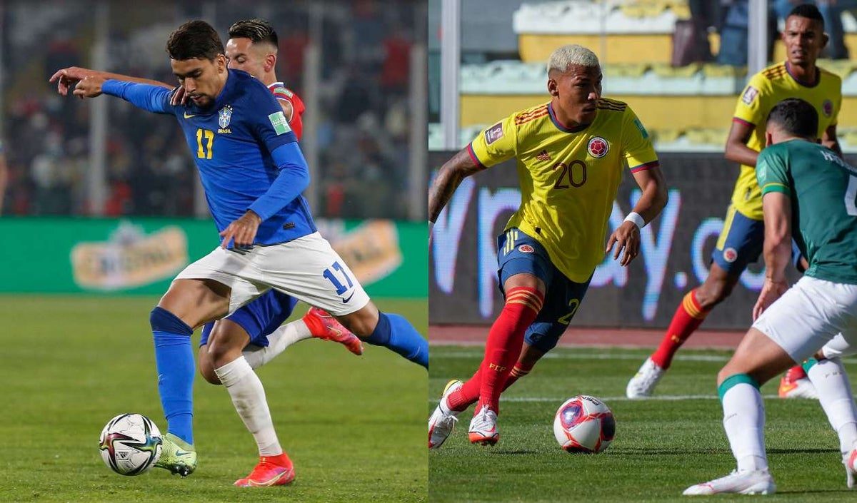 Colombia y Brasil en la Eliminatoria a Catar 2022
