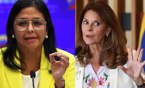 Delcy Rodríguez y Marta Lucía Ramírez