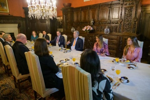 Presidente Duque se reunió con empresarios en Estados Unidos.