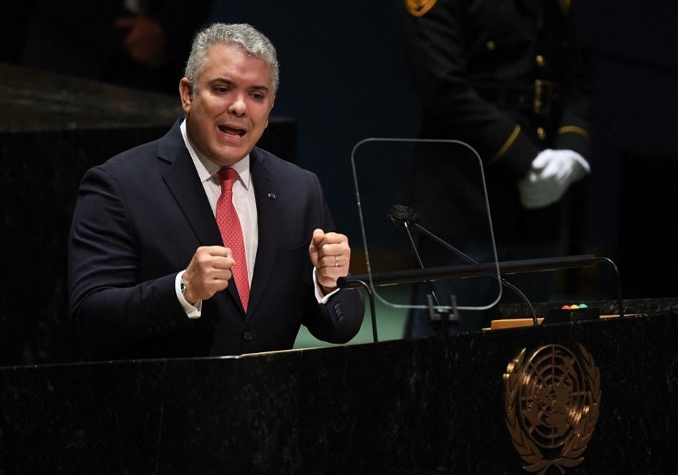 Presidente Iván Duque en Asamblea General 76 de la ONU en Estados Unidos.