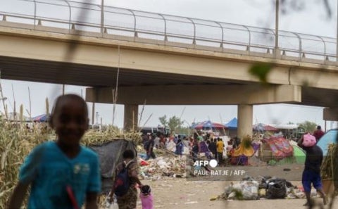 Migrantes haitianos en frontera México y EE.UU.