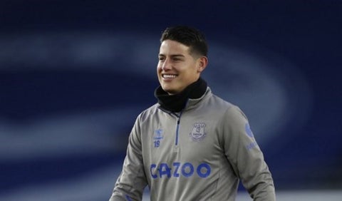 James Rodríguez en Everton