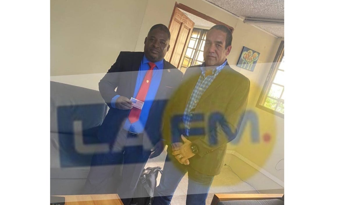 John Joel Joseph de Haití hizo juramento frente a exsoldados colombianos