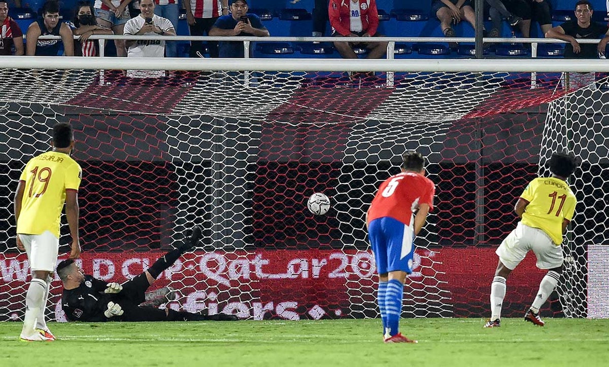 Juan Guillermo Cuadrado en Colombia vs Paraguay