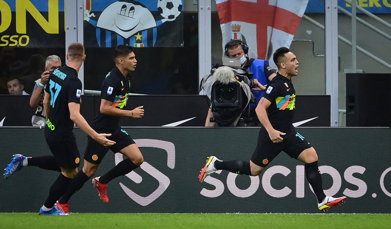 Lautaro Martínez en el Inter de Milán