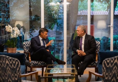 Leopoldo López e Iván Duque