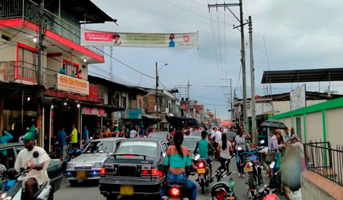 Zona en donde se registró la masacre en Tumaco