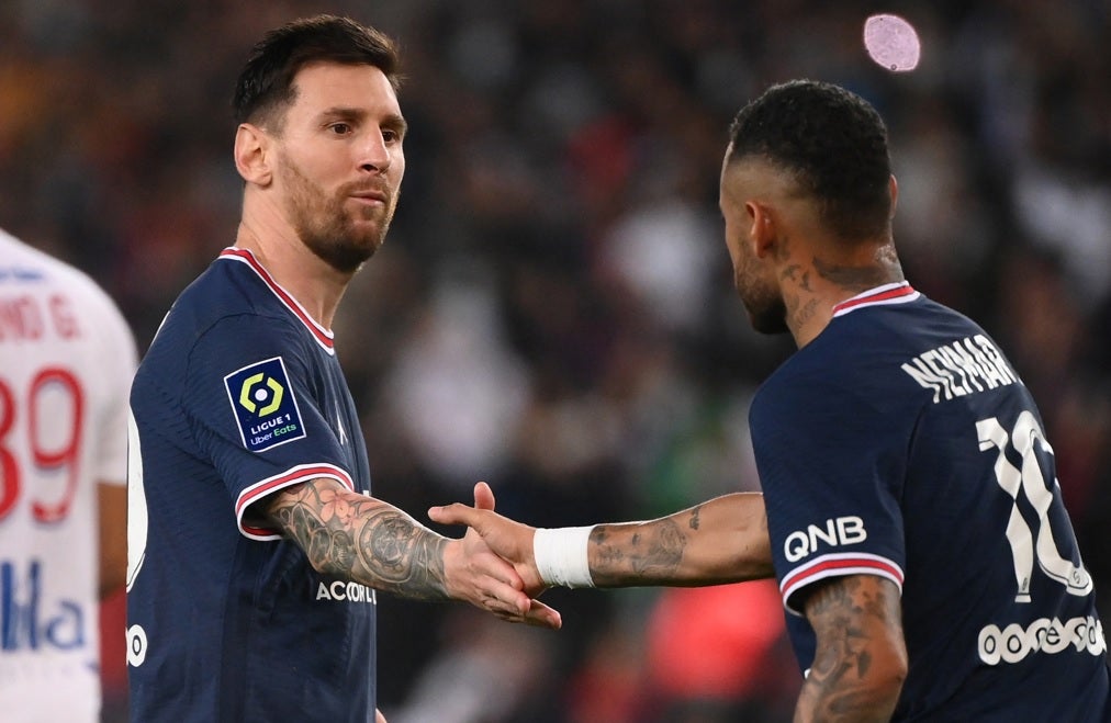 Messi y Neymar en el PSG