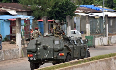 Militares en Guinea