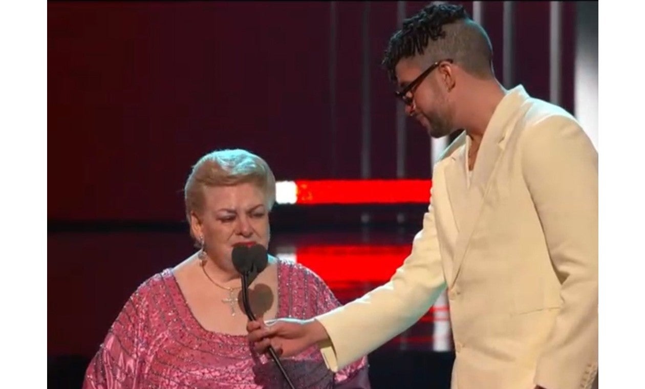 Paquita la del Barrio y Bad Bunny en los Billboard latinos
