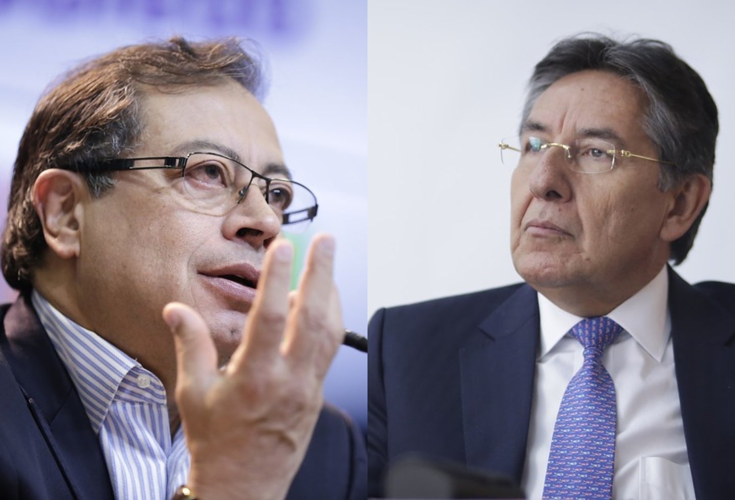 Gustavo Petro y Néstor Humberto Martínez.