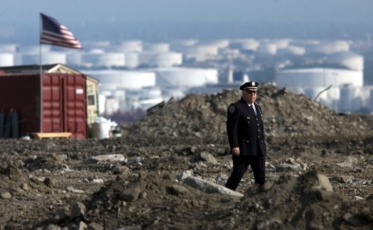 Escombros de las Torres Gemelas en Fresh Kills, Staten Island