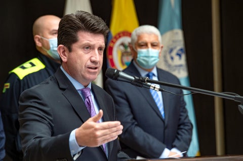Ministro de defensa Diego Molano
