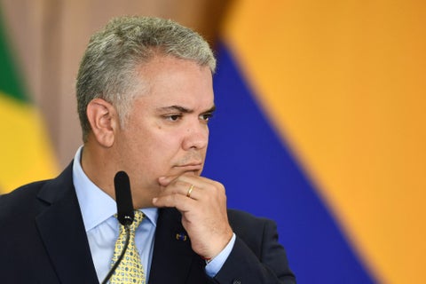 Presidente Iván Duque en su visita a Brasil