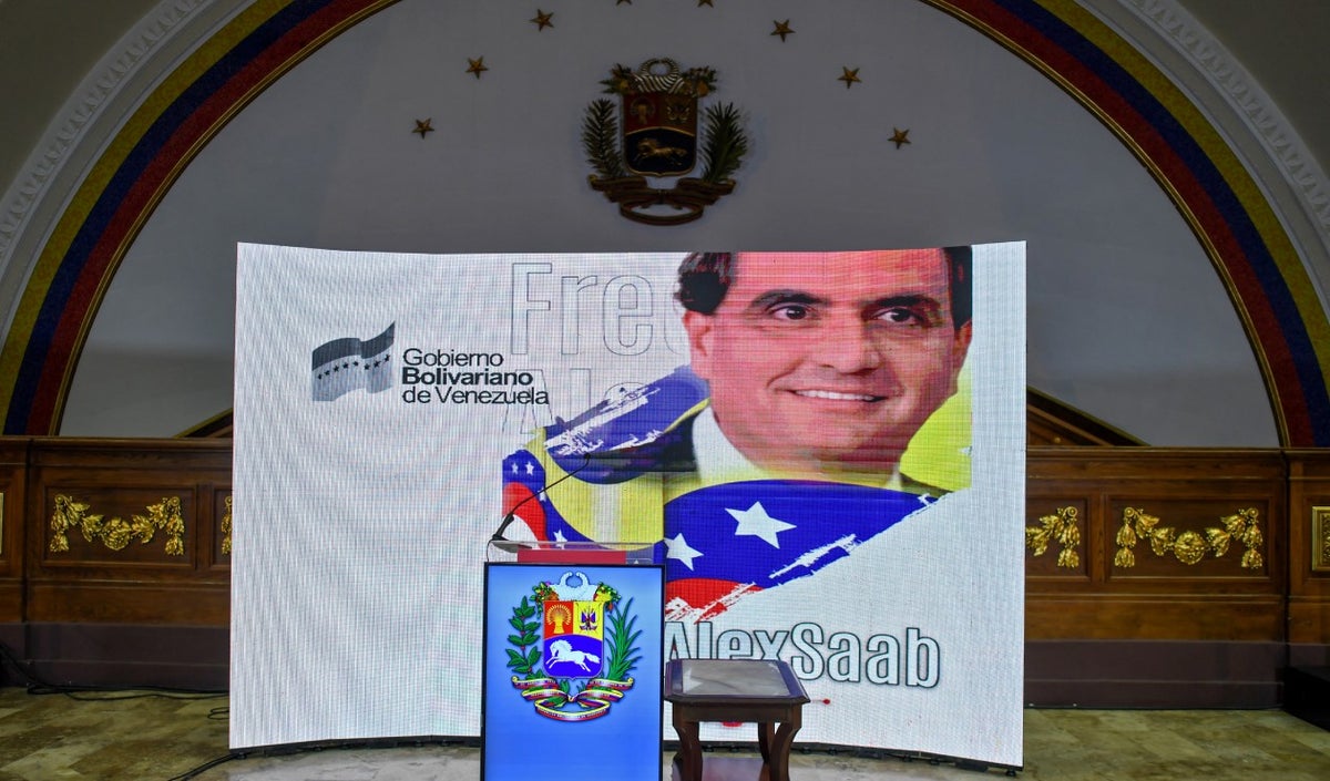 La Asamblea de Venezuela pone en su atril foto de Alex Saab