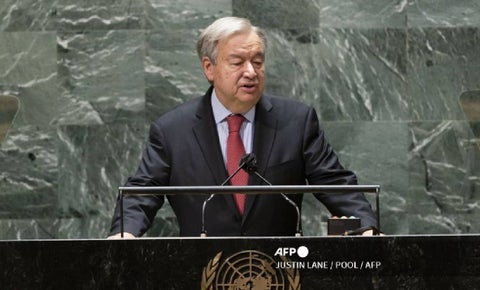António Guterres, secretario general de la ONU