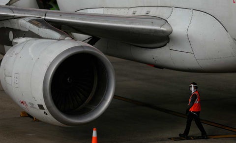 Imagen de turbina de un avión