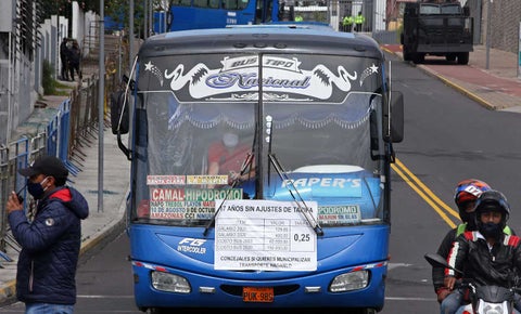 Bus de transporte en ecuador