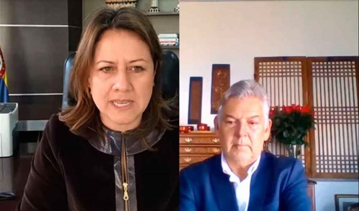 MinComercio, Maria Ximena Lombana y presidente Fenalco, Jaime Alberto Cabal