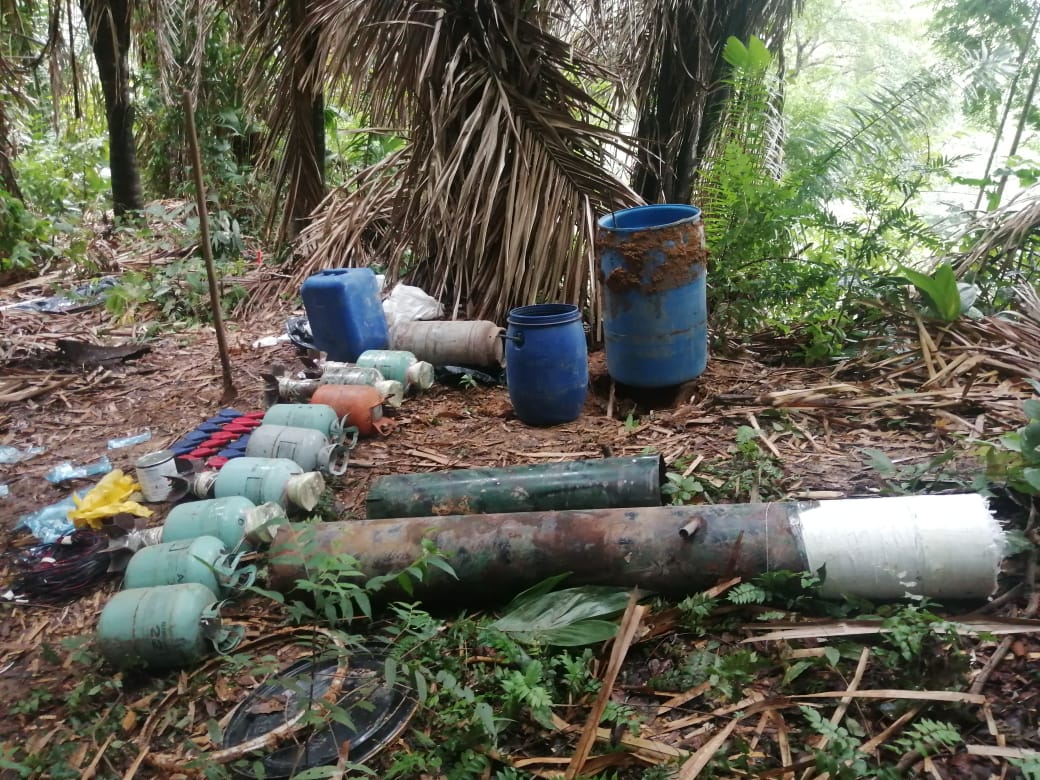 Explosivos en zona rural de Cúcuta