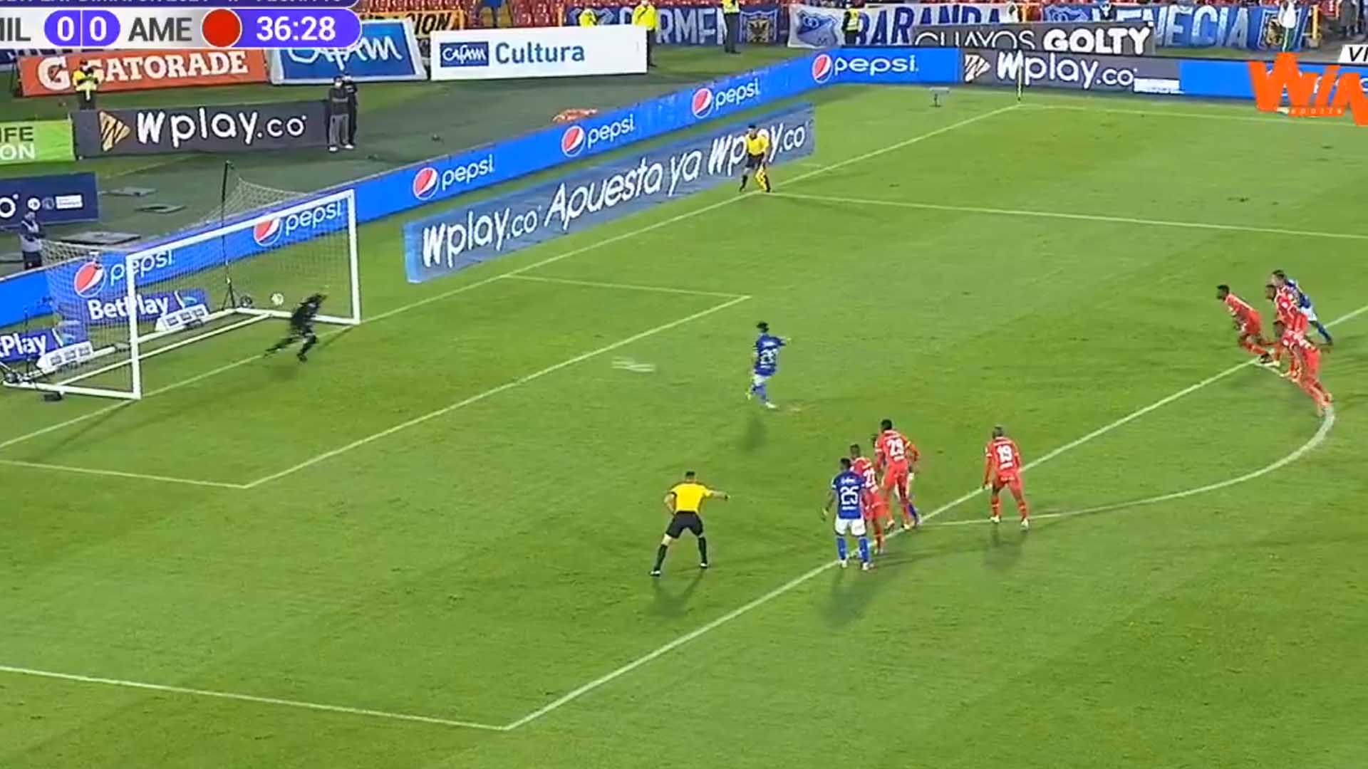 Fernando Uribe, delantero de Millonarios