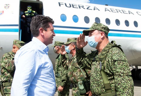 Ministro de defensa Diego Molano