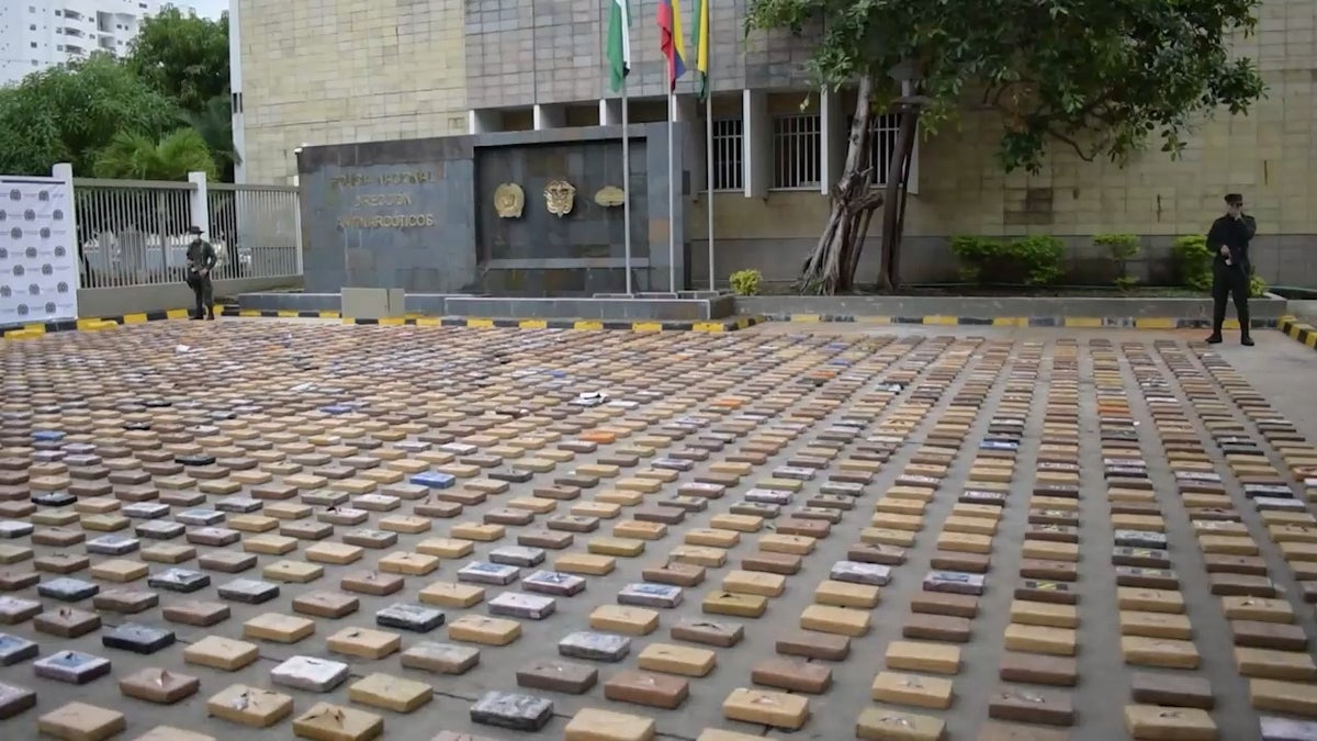 Droga incautada en el Puerto Marítimo de Cartagena