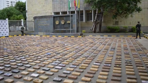 Droga incautada en el Puerto Marítimo de Cartagena
