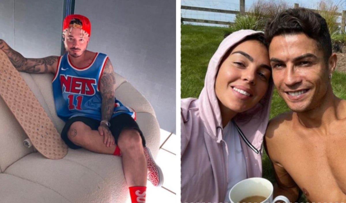 J Balvin, Georgina y Cristiano