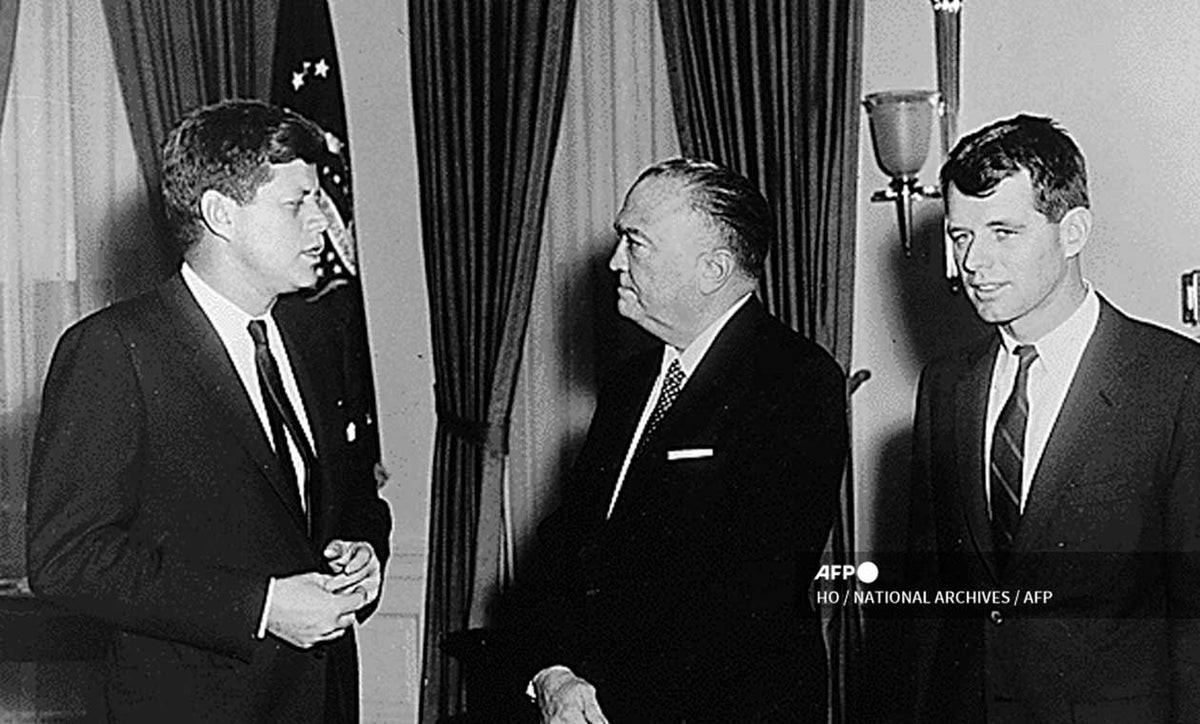 John F. Kennedy y J. Edgar Hoover