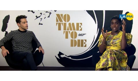 Rami Malek y Lashana Lynch en entrevista con La FM