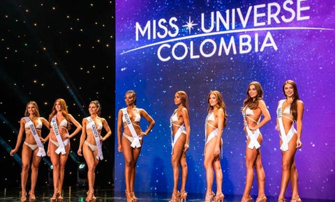 Candidatas Miss Universe Colombia en traje de baño