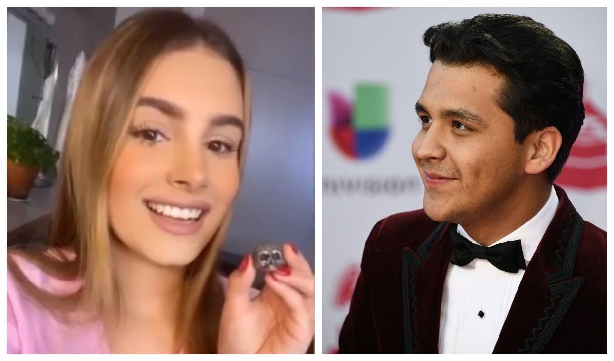Nodal y la fan que tenía el anillo de calavera que perdió