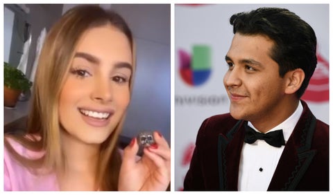 Nodal y la fan que tenía el anillo de calavera que perdió