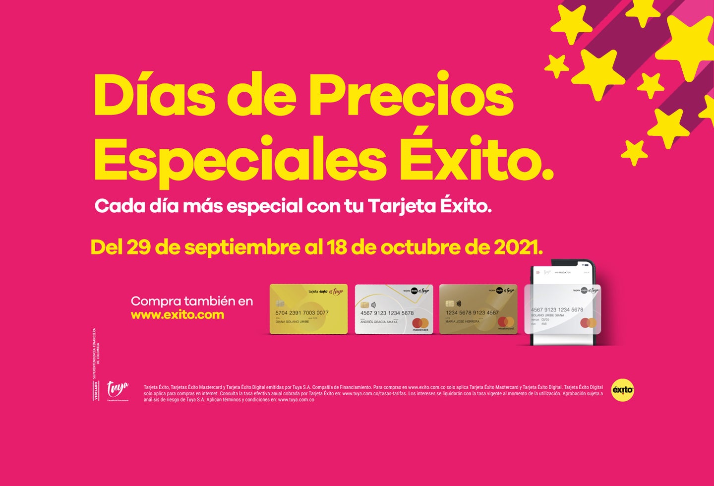 Descuento almacenes Éxito