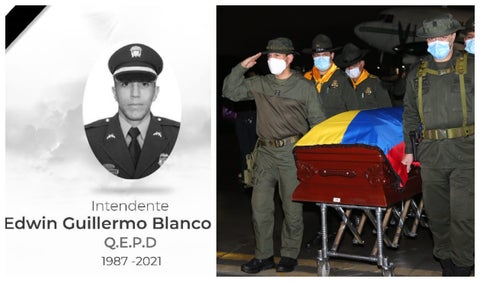 Policía Edwin Blanco murió en operativo para capturar a Otoniel