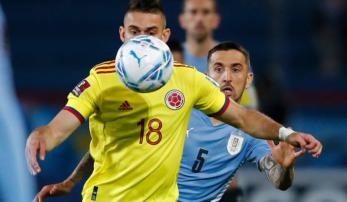 Santos Borré con la Selección Colombia