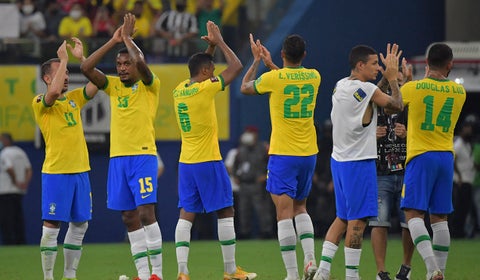 Selección de Brasil ante Uruguay en Eliminatorias