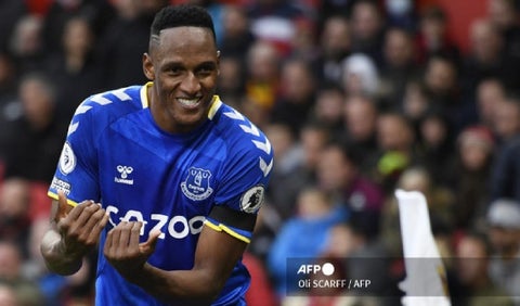 Yerry Mina, jugador de Everton de la Premier League