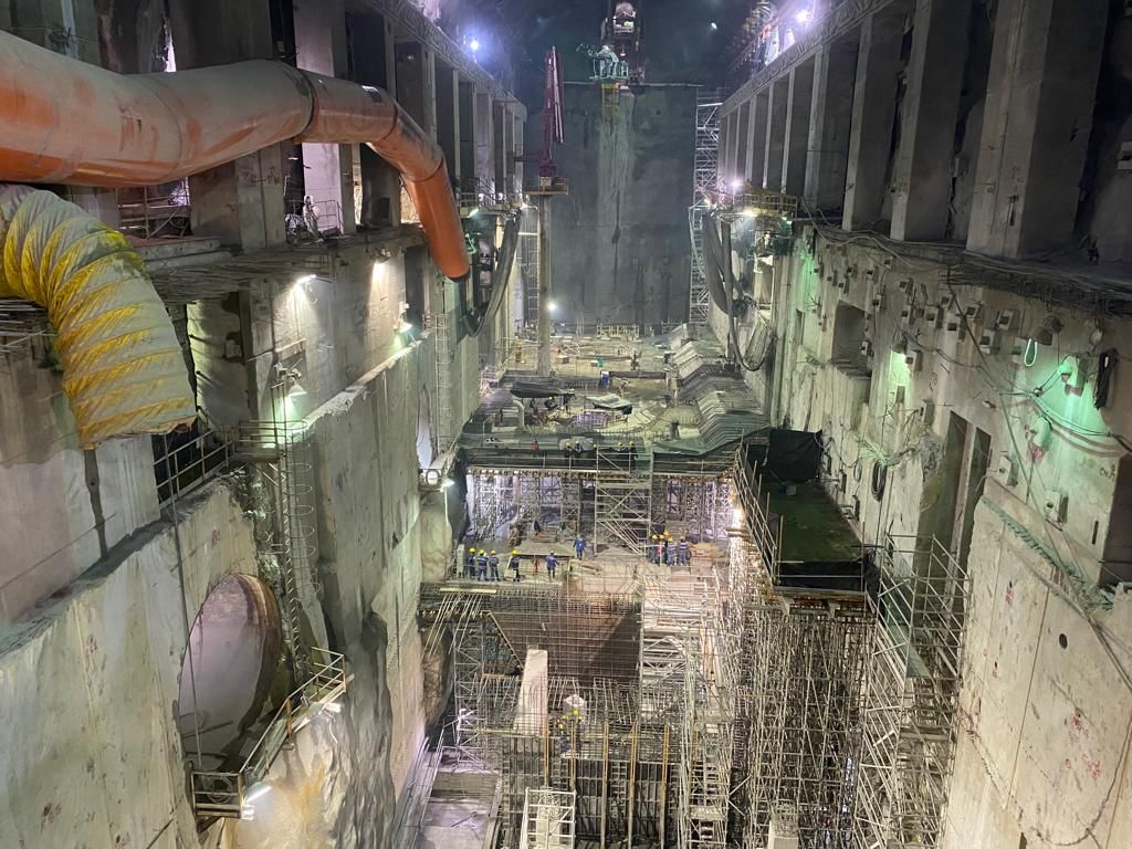 Obras en el megaproyecto Hidroituango.