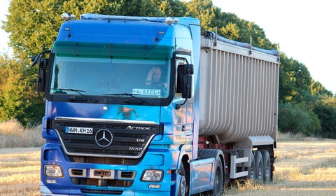 Camionero estacionado