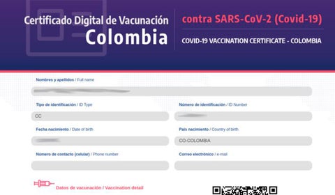 Certificado digital de vacunación