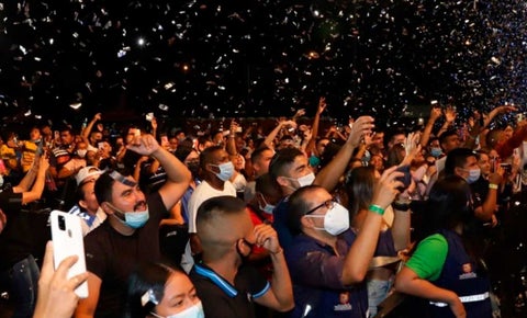 Concierto con vacunados contra covid en Cali
