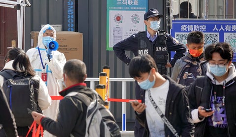 Control de coronavirus en China
